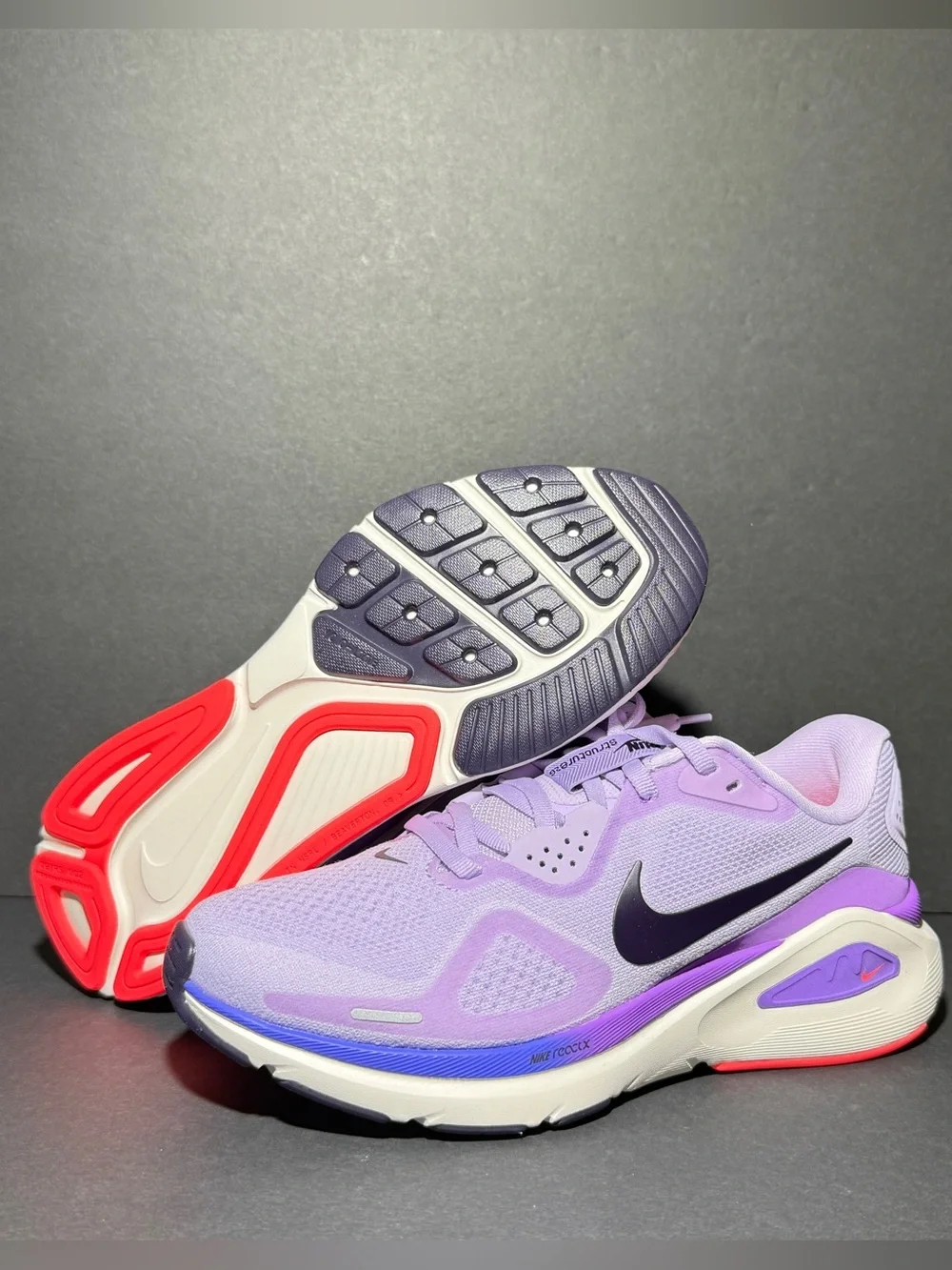 Nike Women’s Running Shoes — Lavender with Black Swoosh and Pink Accents